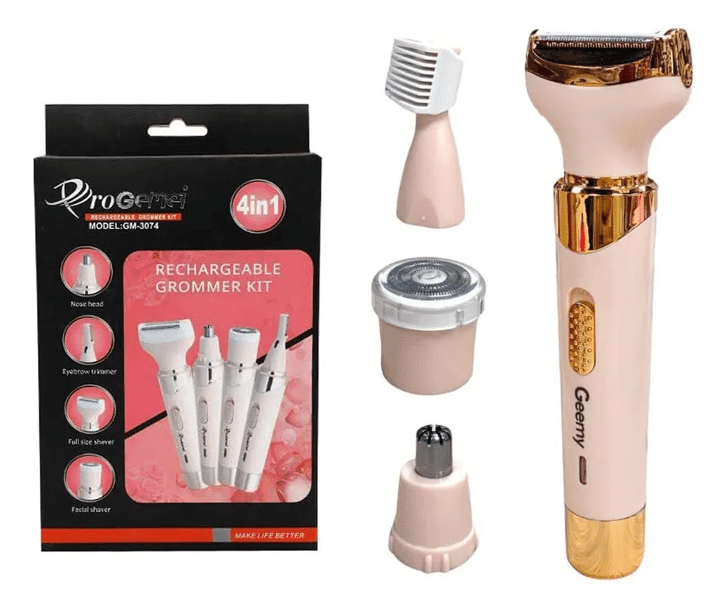 Máquina Geemy 4 en 1 para Mujer | Lavable, Hoja de Titanio, LED, Carga Rápida